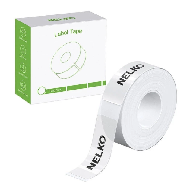 Thermoetiketten für Drucker P21 Nelko Transparent 14x40 mm 180 Stk.