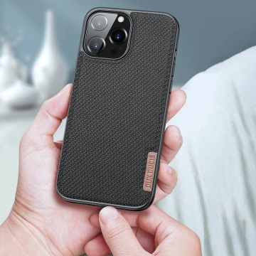 Dux Ducis Fino Schutzhülle mit Nylonmaterial bezogen iPhone 13 Pro grün