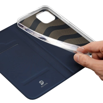 Dux Ducis Skin Pro iPhone 15 Plus Hülle mit Klappe und Geldbörse – Blau
