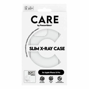 iPhone 15 Pro CARE von PanzerGlass Slim X-Ray Case 6,1" Transparent