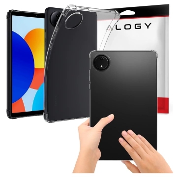 Etui do Redmi Pad SE 8.7" Przezroczyste, Ochronne, Hybrydowe, Wzmocnione Narożniki, Smukłe i Lekkie, Alogy FlexiShield™ + SZKŁO HARTOWANE