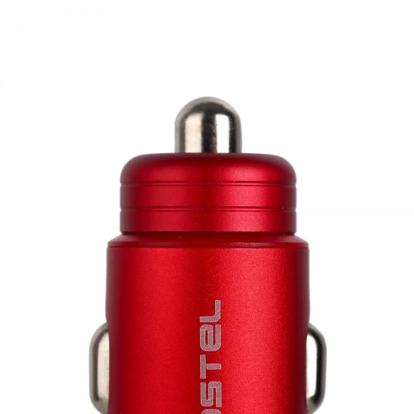 Ładowarka samochodowa Somostel SMS-A89 Quick Charge QC 3.0 30W Aluminium 2X USB Czerwony
