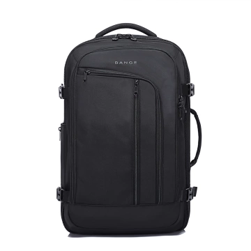 Bange Wasserdichter Rucksack für Laptops bis 17 Zoll, 47 x 29 x 17 cm, für Stadtreisen, Arbeit und Flugreisen, für Damen und Herren, mit 3 Fächern, Schwarz