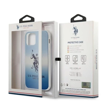 Etui na telefon US Polo Gradient Collection iPhone 12 mini 5,4" niebieski/blue