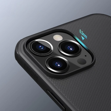 Nillkin Super Frosted Shield Hartschalen-Hüllenständer für iPhone 13 Pro Max schwarz