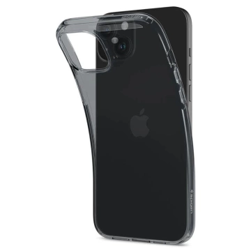 Spigen Crystal Flex Hülle für Apple iPhone 15 Plus – grau und transparent