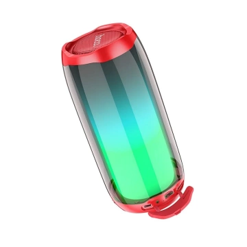 HOCO Bluetooth-Lautsprecher HC8 Rot Tragbar RGB LED 1800 mAh 10W