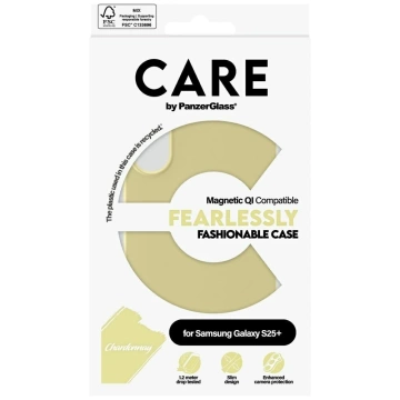 Etui CARE do Samsung Galaxy S25+ by PanzerGlass Fearlessly Fashionable Żółty