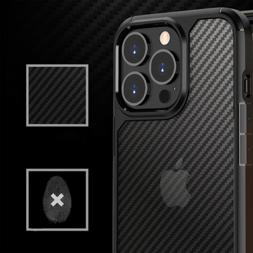 Etui ochronne na telefon Alogy Techsuit CarbonFuse obudowa do Apple iPhone 14 Pro Max Black + Szkło