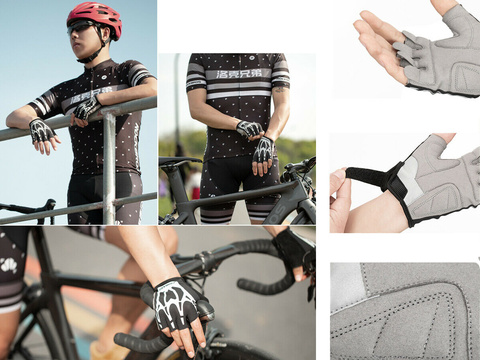 M RockBros S227BK-M Fahrradhandschuhe ohne Finger