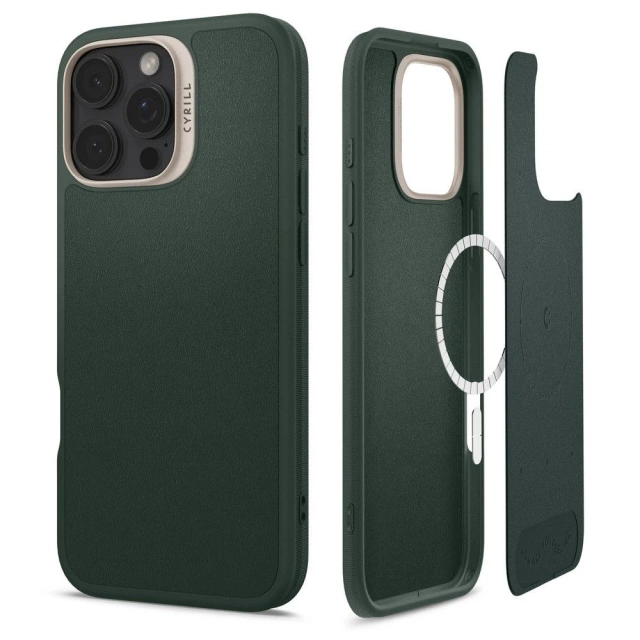Etui Spigen Cyrill Kajuk Mag MagSafe für iPhone 16 Pro Max Forest Green