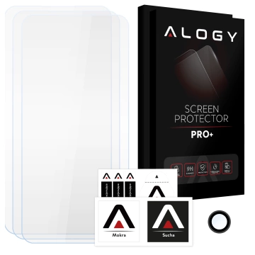 Alogy Glass Pack 3x Gehärtetes Glas für den Bildschirm 9h Glas für das Objektiv für Apple iPhone 14 Pro