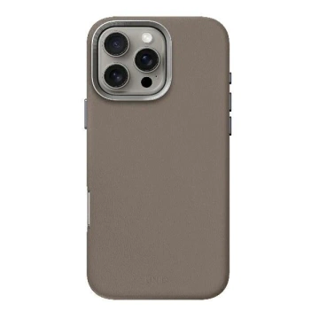 Etui do iPhone 16 Pro UNIQ Lyden MagSafe Skórzane Szare