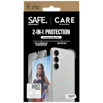 Zestaw 2w1 do Samsung Galaxy S25+ CARE by PanzerGlass Etui + Szkło