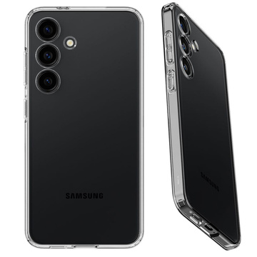 Hülle für Samsung Galaxy S24 Spigen Liquid Crystal Case Handyhülle Rückseite aus kristallklarem Glas