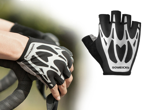 M RockBros S227BK-M Fahrradhandschuhe ohne Finger
