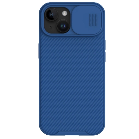 Nillkin CamShield Pro magnetische Hülle für iPhone 15 Plus mit Kameraschutz – Blau