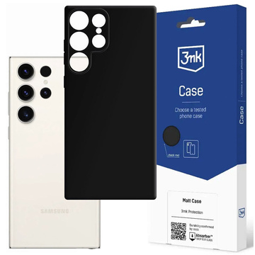 Hülle für Samsung Galaxy S24 Ultra 3mk Matt Case Gehäusedeckel Mattschwarze Rückseite