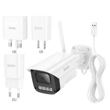 Kamera zewnętrzna Wi-Fi HOCO D4 Full HD, IR, kolor, IP65