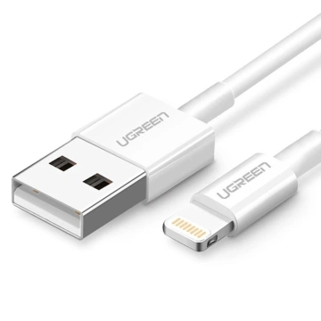 Ugreen Kabel USB - Lightning MFI 2m 2.4A weiß (20730)