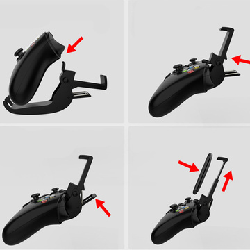 Handyhalterung für 6,8 Zoll Alogy verstellbar faltbar für Gamepad-Controller Schwarz