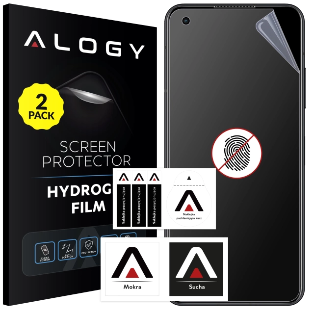 2x Folia "MATOWA" do Asus Zenfone 9 Hydrożelowa Alogy HydroSkin Matte Pro™ na ekran do etui "BEZ ODCISKU PALCÓW"