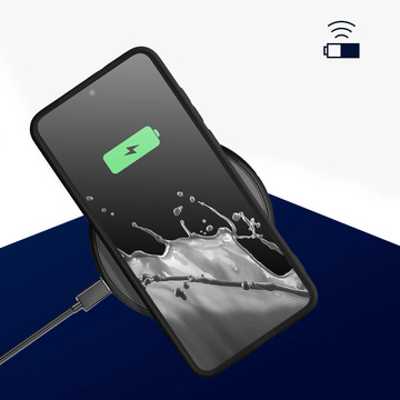 Hülle für Samsung Galaxy S24 Plus 3mk Matt Case Gehäusedeckel Mattschwarze Rückseite