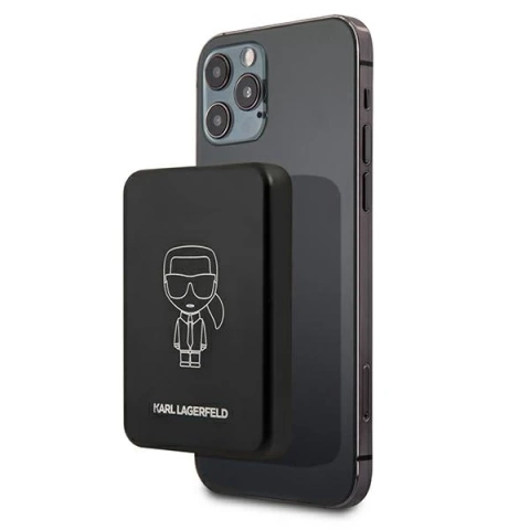 Karl Lagerfeld KLPBMSOIBK 3000mAh MagSafe induktive Powerbank