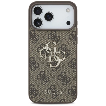 Etui Guess Hardcase 4G Big Metal Logo do iPhone 17 Pro Max, brązowe