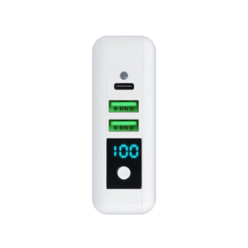 Forcell 4in1 Reiseladegerät 8000mAh QC3.0 USB-C Powerbank Induktion