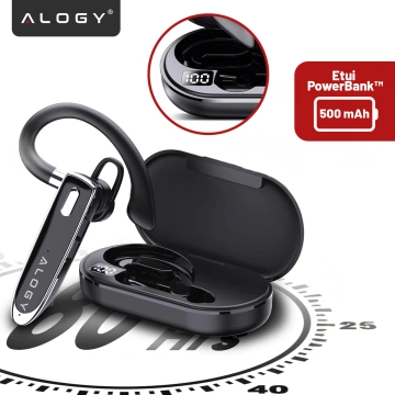 Kabelloses Headset für Bluetooth 4.0-Anrufe, Auto-Headset mit Display V8 Schwarz