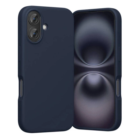iPhone 16 Plus Vention MagSafe Silikonhülle, Blau, Marineblau