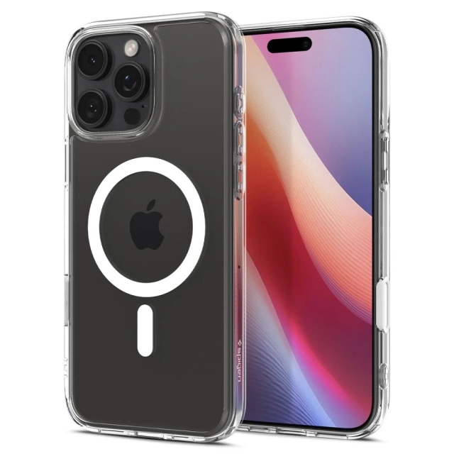 Etui Spigen Ultra Hybrid „T“ Mag Magsafe iPhone 16 Pro Max Weiß