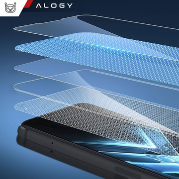 2x Panzerglas für Asus ROG Ally für Alogy Displayschutzfolie Pro 9H Konsolenbildschirm