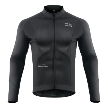 Rockbros 15400002005 Langarm-Radtrikot Herbst/Winter XXL - Schwarz
