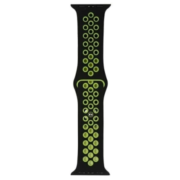 Beline pasek Apple Watch Sport Silicone 38/40/41mm czarno-limonkowy black/lime