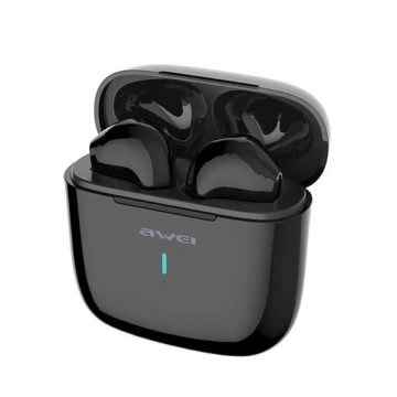 AWEI Słuchawki bezprzewodowe Bluetooth 5.0 T26 TWS + stacja dokująca Czarne