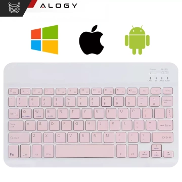 Etui ochronne z klawiaturą Alogy Keyboard case klawiatura bezprzewodowa do Lenovo Tab K11 / K11E 11” M11 10.95" TB330FU / TB330XU / TB331FC różowe