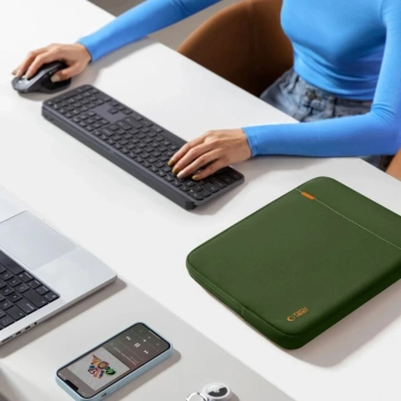 Etui Tech-Protect Defender Laptop 15-16" Army Green Pokrowiec