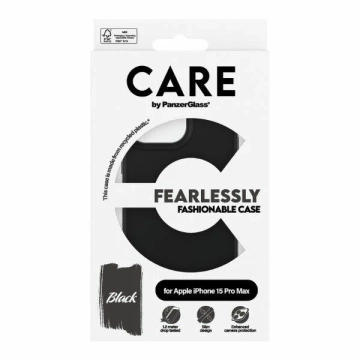 Etui do iPhone 15 Pro Max CARE by PanzerGlass Fearlessly Fashionable Black