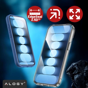 Szkło Hybrydowe „NIETŁUKĄCE” 9H do Zebra TC22/TC27, Płaskie na Cały Ekran, Elastyczne i Odporne, Alogy FlexiGlass™ Full – Transparentne