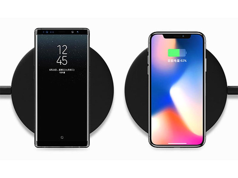 USAMS 10W US-CD24 iPhone 8 X MFI Induktionsladegerät schwarz