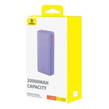 Powerbank Baseus Airpow 20000mAh 20W Fioletowy