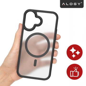 Zestaw 3w1 Etui Hybrydowe MagSafe + 2x Szkło Hartowane do Apple iPhone 17, Wzmocniona Ochrona, Odporne i Precyzyjnie Dopasowane, Alogy 3in1 Case Pack™ – Czarne