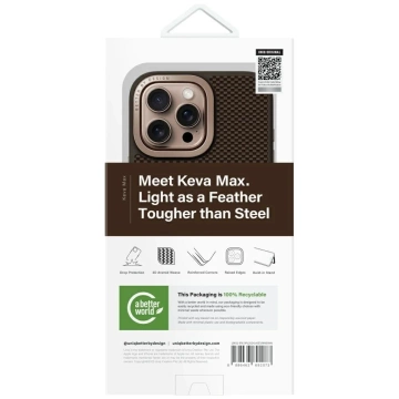 Etui do iPhone 16 Pro Max UNIQ Keva Max MagClick Stand Brązowe