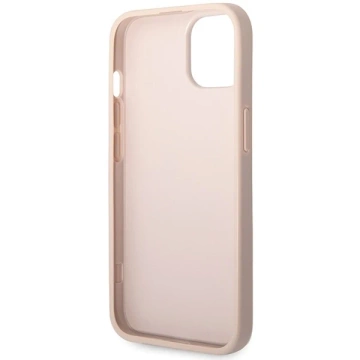 Guess GUHCP15S4GMGPI Hülle für iPhone 15 6,1" rosa/rosa Hardcase 4G Big Metal Logo