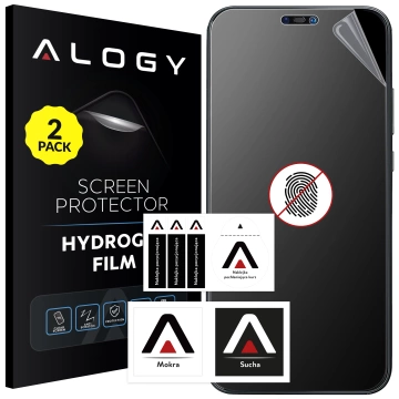 2x Folia "MATOWA" do Huawei P20 Lite Hydrożelowa Alogy HydroSkin Matte Pro™ na ekran do etui "BEZ ODCISKU PALCÓW"