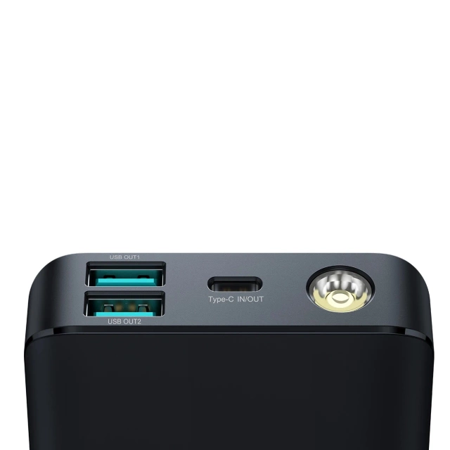 Joyroom JR-PBF01 Powerbank 10000 mAh 30 W PD + latarka + etui – czarny