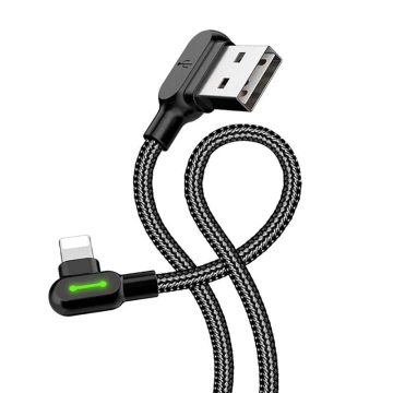 USB zu Lightning Kabel, Mcdodo CA-4679, abgewinkelt, 3m (schwarz)