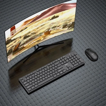 Zestaw bezprzewodowy HOCO GM17 Klawiatura i Myszka Czarny USB